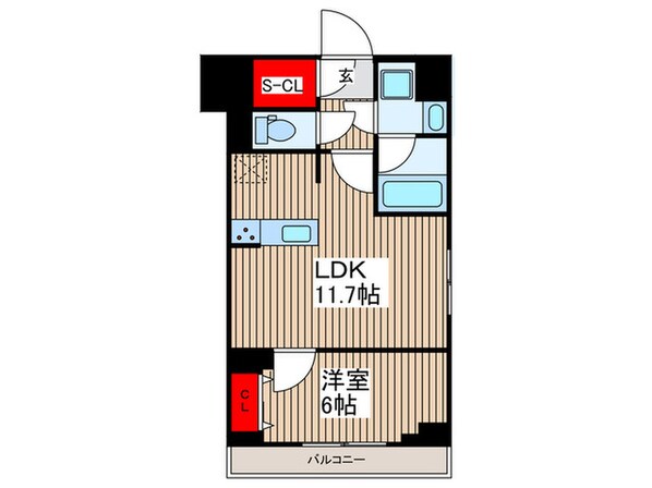 ＧＥＮＯＶＩＡ鐘ヶ淵の物件間取画像